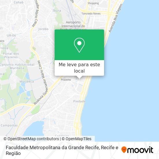 Faculdade Metropolitana da Grande Recife mapa