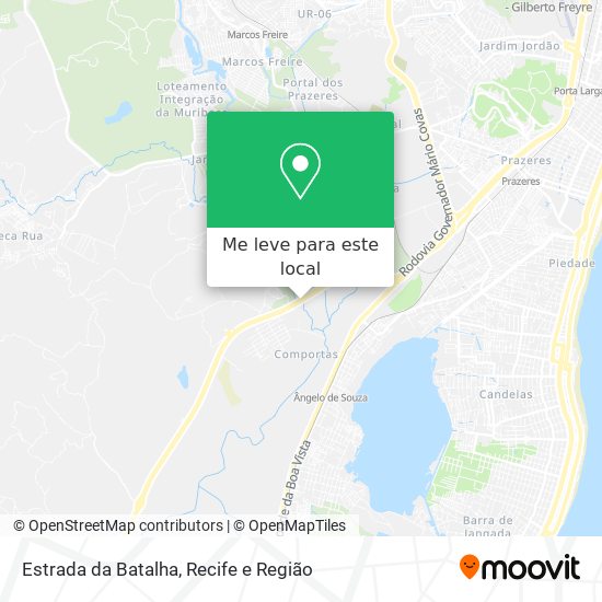 Estrada da Batalha mapa