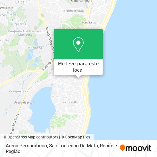 Arena Pernambuco, Sao Lourenco Da Mata mapa