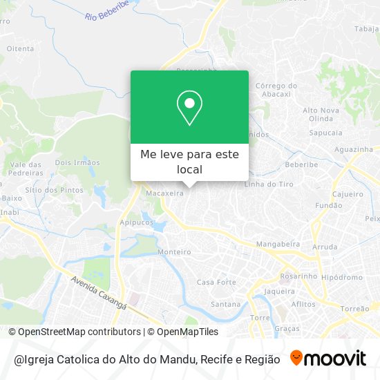 @Igreja Catolica do Alto do Mandu mapa