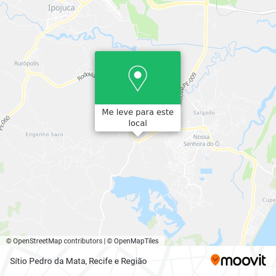 Sítio Pedro da Mata mapa