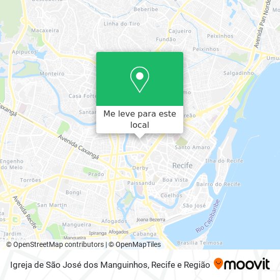 Igreja de São José dos Manguinhos mapa