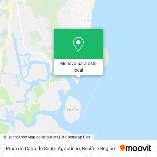 Praia do Cabo de Santo Agostinho mapa