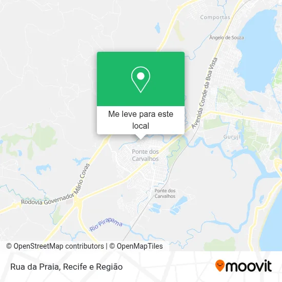 Rua da Praia mapa