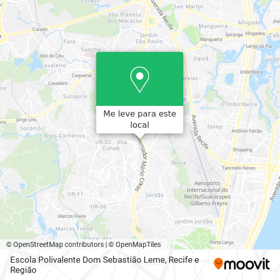 Escola Polivalente Dom Sebastião Leme mapa