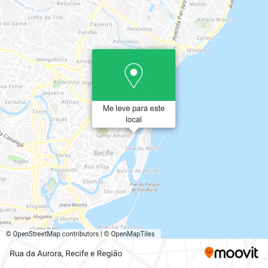 Rua da Aurora mapa