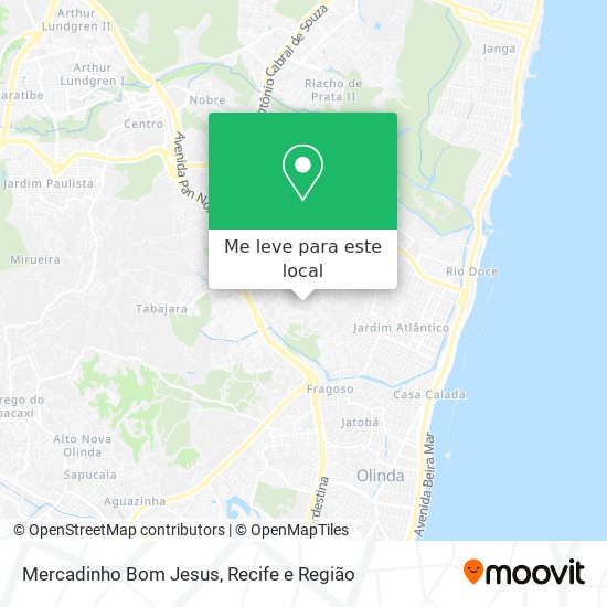 Mercadinho Bom Jesus mapa