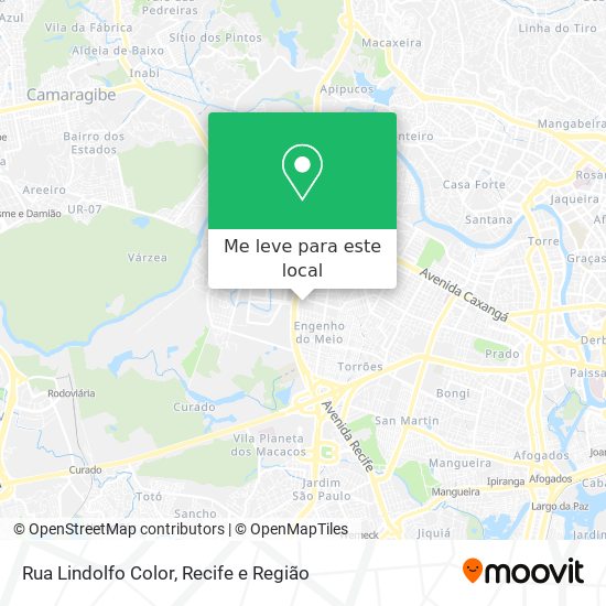 Rua Lindolfo Color mapa