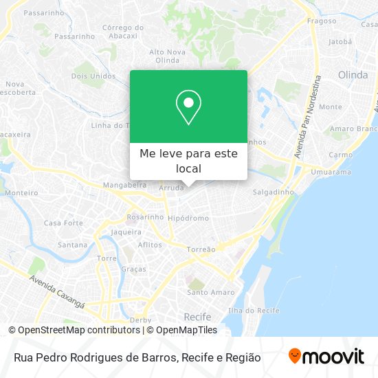 Rua Pedro Rodrigues de Barros mapa