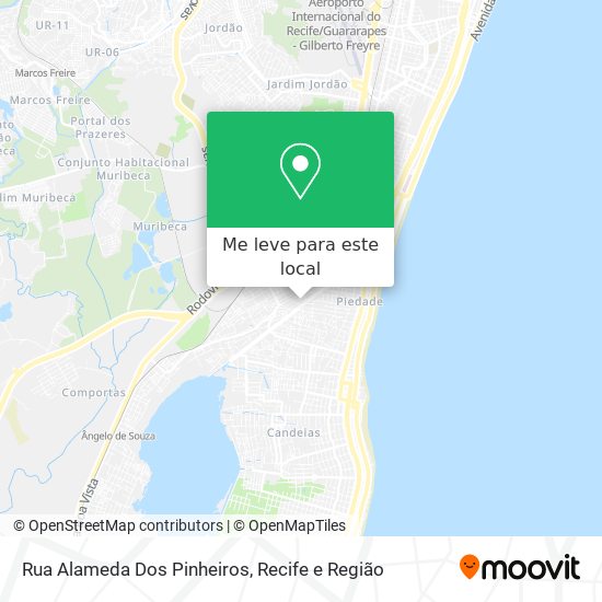 Rua Alameda Dos Pinheiros mapa