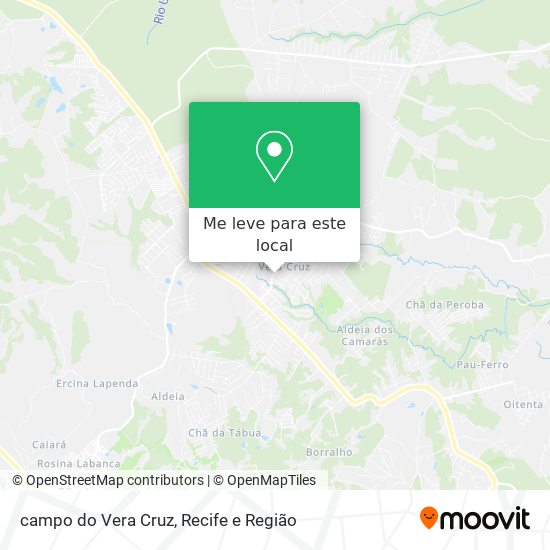 campo do Vera Cruz mapa