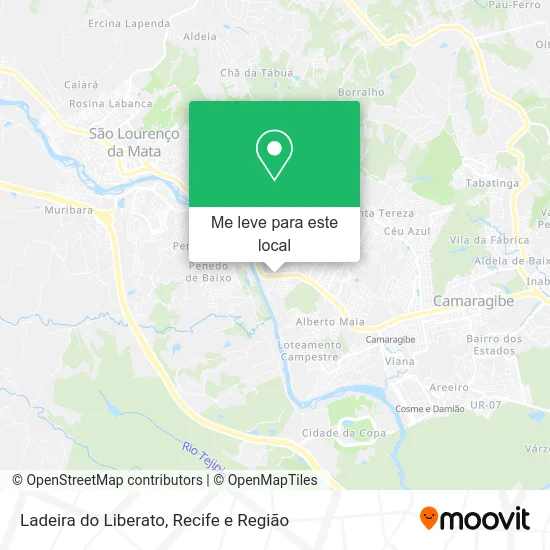 Ladeira do Liberato mapa