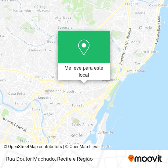 Rua Doutor Machado mapa