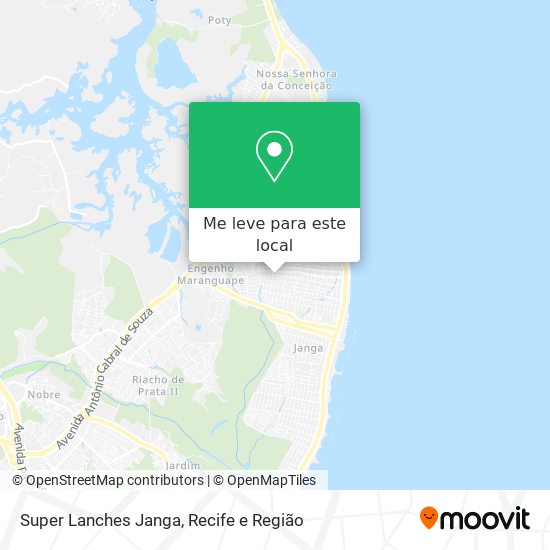 Super Lanches Janga mapa