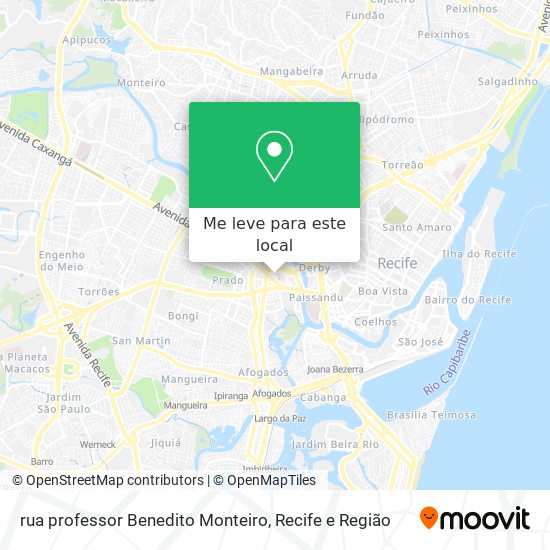 rua professor Benedito Monteiro mapa