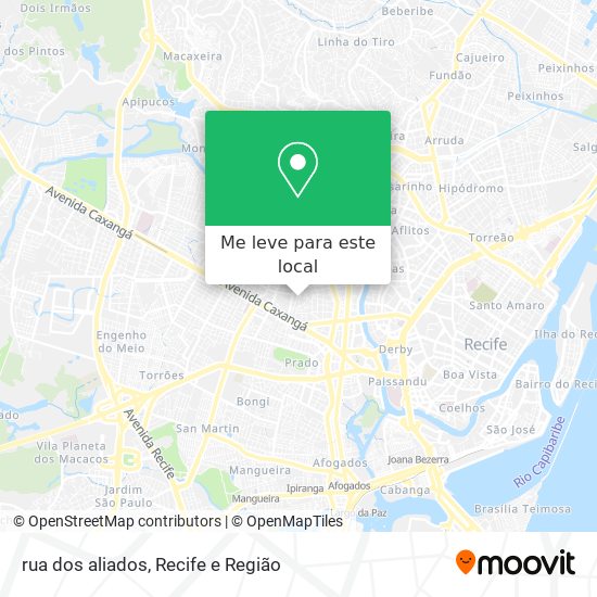 rua dos aliados mapa