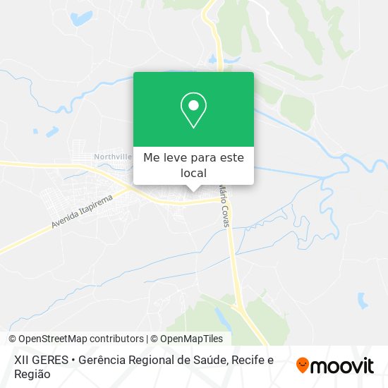 XII GERES • Gerência Regional de Saúde mapa