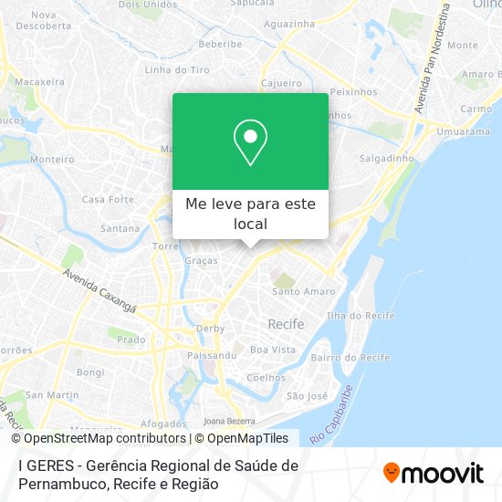 I GERES - Gerência Regional de Saúde de Pernambuco mapa