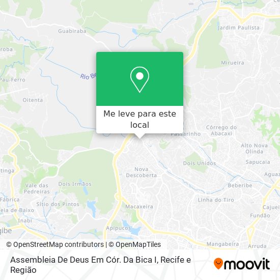 Assembleia De Deus Em Cór. Da Bica I mapa