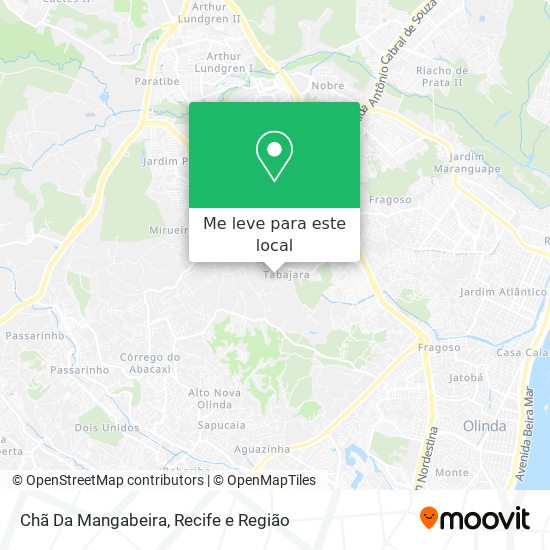 Chã Da Mangabeira mapa