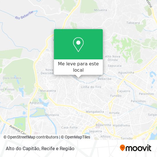 Alto do Capitão mapa