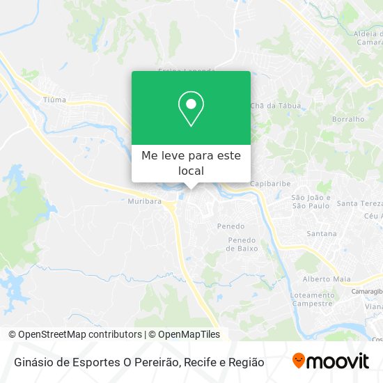 Ginásio de Esportes O Pereirão mapa