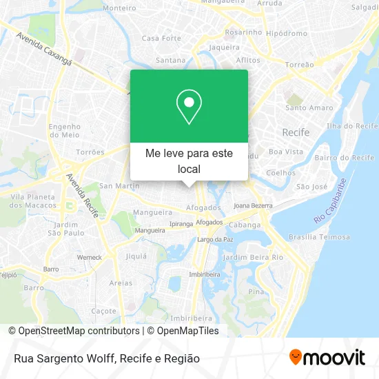Rua Sargento Wolff mapa