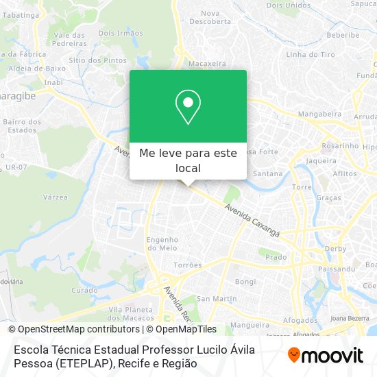 Escola Técnica Estadual Professor Lucilo Ávila Pessoa (ETEPLAP) mapa