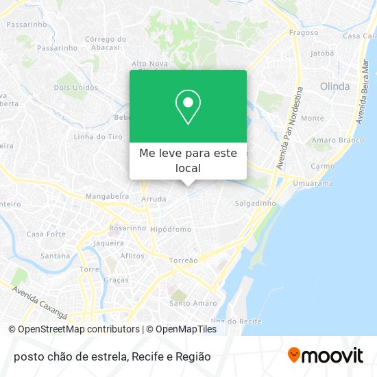 posto chão de estrela mapa