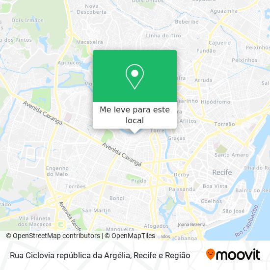 Rua Ciclovia república da Argélia mapa
