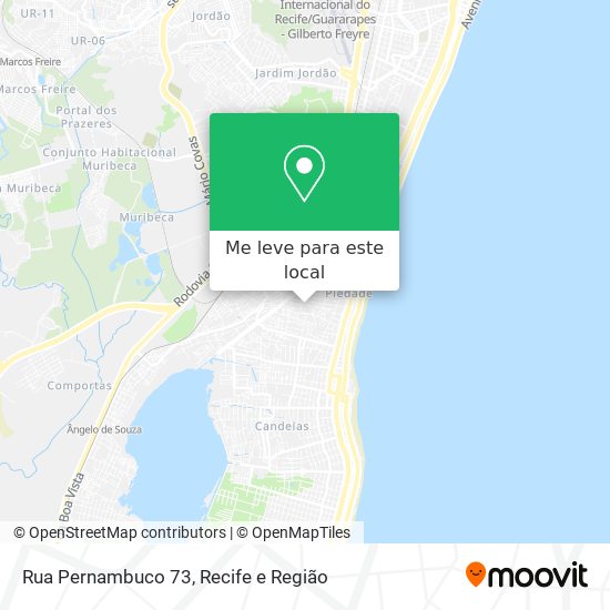 Rua Pernambuco 73 mapa