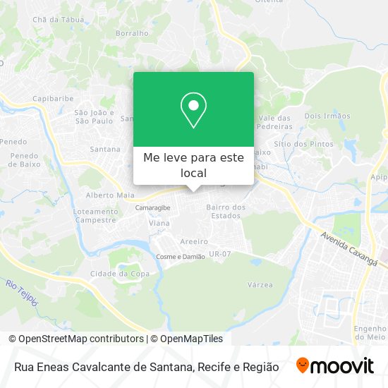 Rua Eneas Cavalcante de Santana mapa