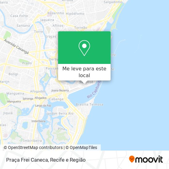 Praça Frei Caneca mapa