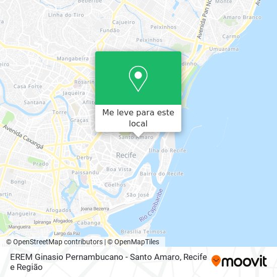EREM Ginasio Pernambucano - Santo Amaro mapa