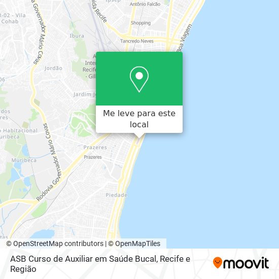 ASB Curso de Auxiliar em Saúde Bucal mapa
