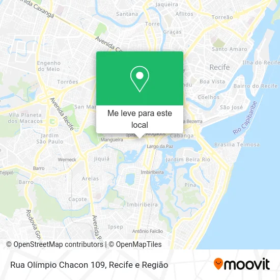Rua Olímpio Chacon 109 mapa