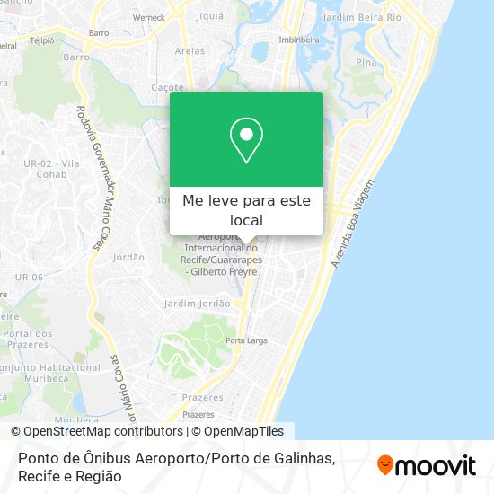 Ponto de Ônibus Aeroporto / Porto de Galinhas mapa