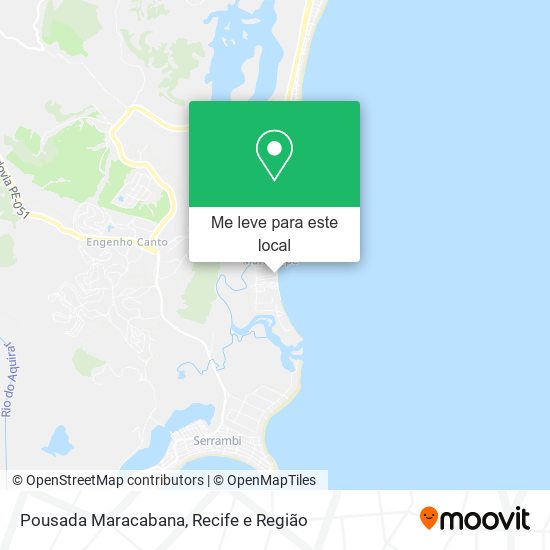 Pousada Maracabana mapa