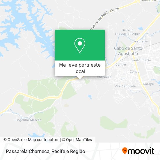 Passarela Charneca mapa