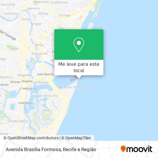 Avenida Brasília Formosa mapa