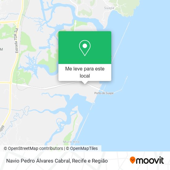 Navio Pedro Álvares Cabral mapa