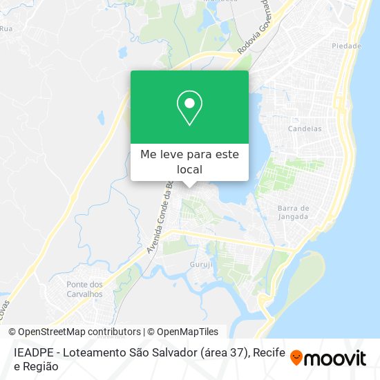 IEADPE -  Loteamento São Salvador (área 37) mapa