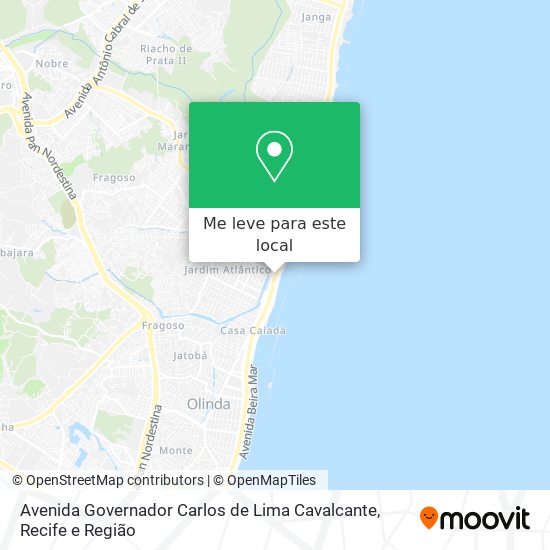 Avenida Governador Carlos de Lima Cavalcante mapa