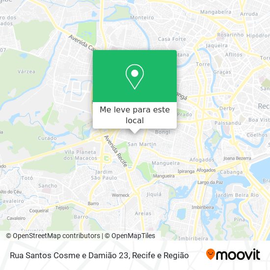 Rua Santos Cosme e Damião 23 mapa
