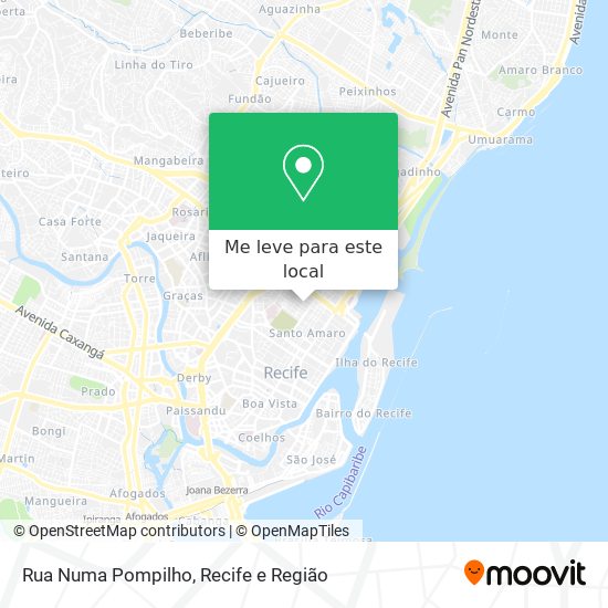 Rua Numa Pompilho mapa