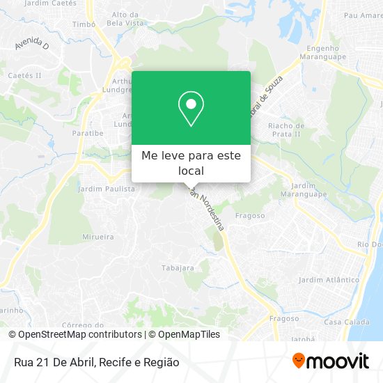 Rua 21 De Abril mapa
