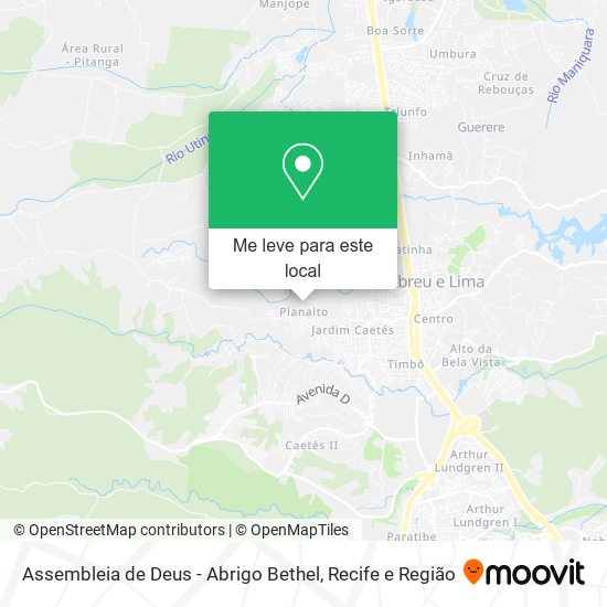 Assembleia de Deus - Abrigo Bethel mapa