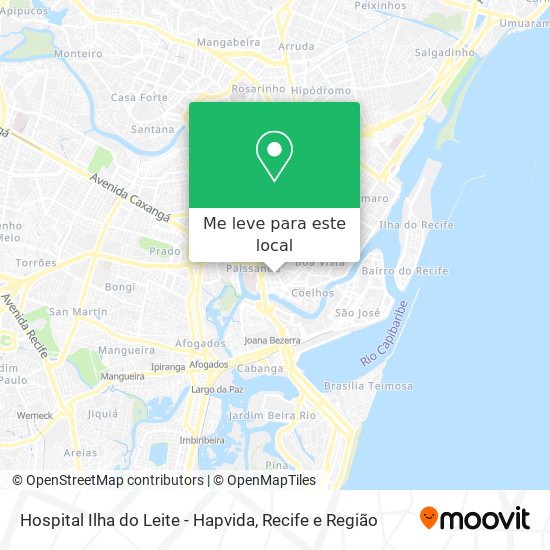 Hospital Ilha do Leite - Hapvida mapa