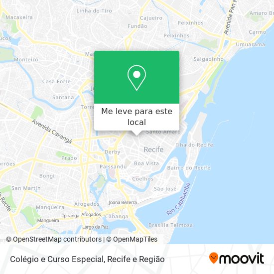 Colégio e Curso Especial mapa