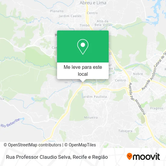 Rua Professor Claudio Selva mapa